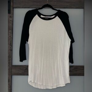 LuLaRoe Black and White Randy Top